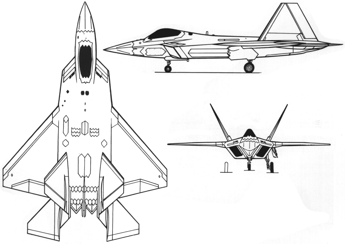 Lockheed/Boeing f-22 Raptor чертежи
